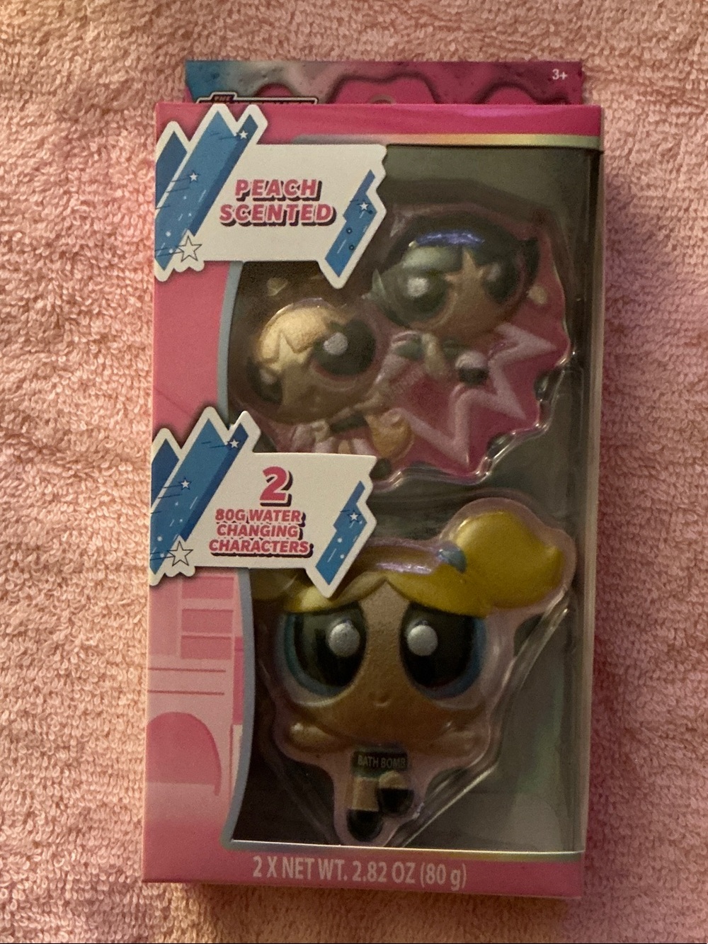 Powerpuff Girls Peach Scented Bath Bomb Duo